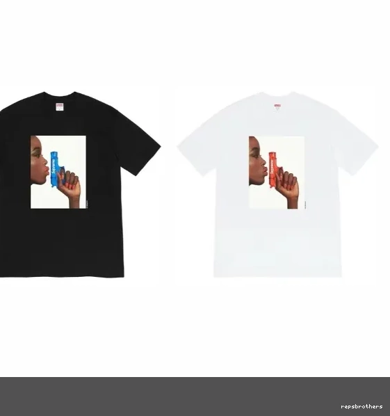 T-shirt Tee sleeved WEEK Short XL Female Water Black White Water M Printed 1 Portrait Gun L Pistol S 1001